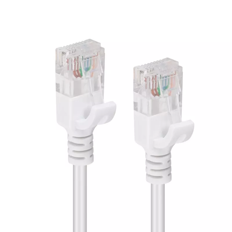 Microconnect V-UTP6A005W-SLIM tinklo kabelis baltas 0,5 m Cat6a U/UTP (UTP)