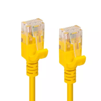 Microconnect V-UTP6A005Y-SLIM tinklo kabelis geltonas 0,5 m Cat6a U/UTP (UTP)