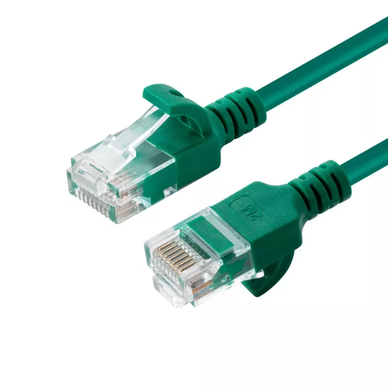 Microconnect V-UTP6A02G-SLIM tinklo kabelis žalias 2 m Cat6a U/UTP