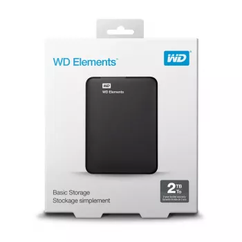 Išorinis kietasis diskas Western Digital WD Elements 2TB 2,5 colio USB 3.2 juodas