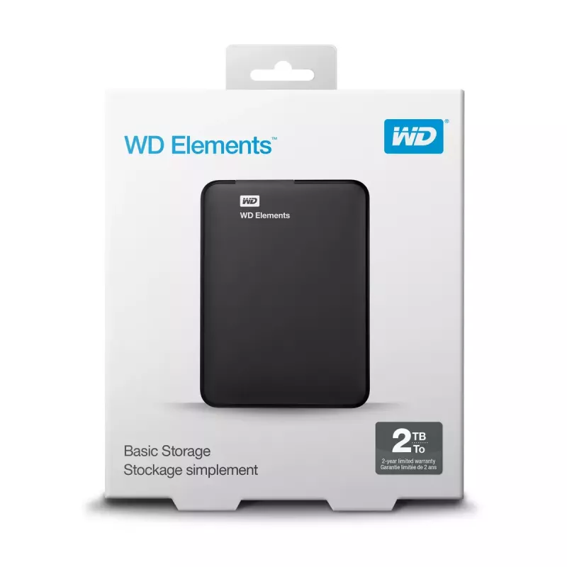 Išorinis kietasis diskas Western Digital WD Elements 2TB 2,5 colio USB 3.2 juodas