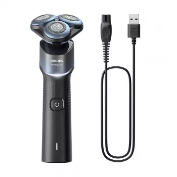 Elektrinis skustuvas Philips Shaver 5000X serija X5006/00 – 3 besisukančios galvutės, šlapias ir sausas skutimas, 50 min baterija, USB-C greitas įkrovimas