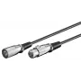 Microconnect XLRMF05 garso kabelis 0,5 m XLR (3 kontaktų) Juoda