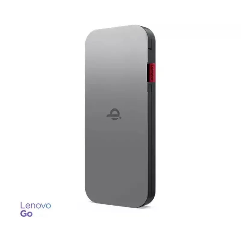 Lenovo GO nešiojama baterija 10000 mAh belaidžiu įkrovimu Pilka