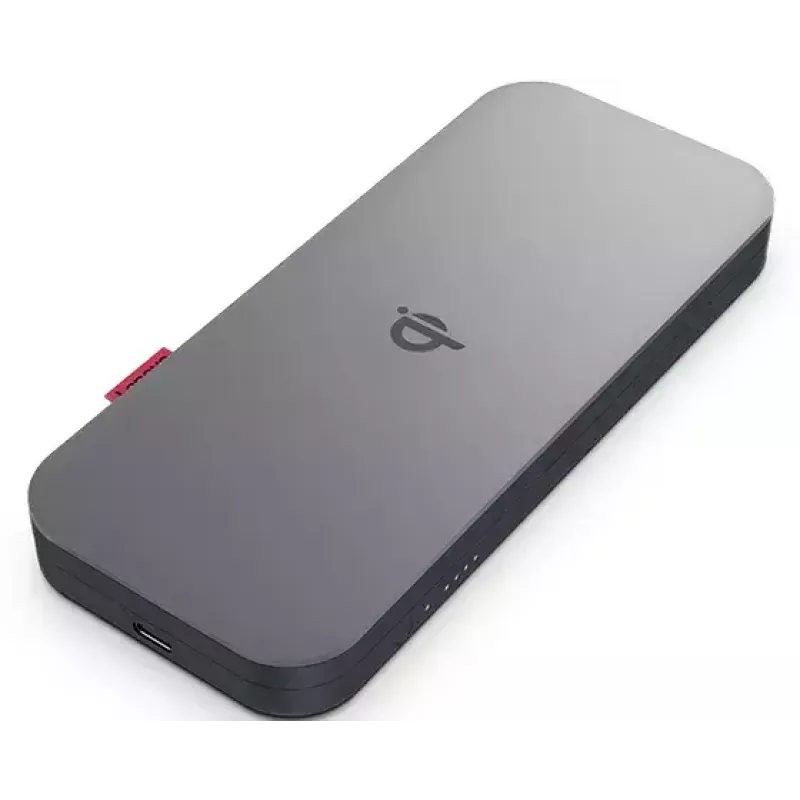 Lenovo GO nešiojama baterija 10000 mAh belaidžiu įkrovimu Pilka