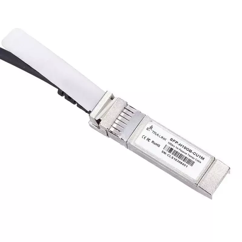 Extralink EX.2268 InfiniBand / šviesolaidinis kabelis 1 m SFP+ DAC juodas