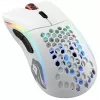 Glorious Gaming Glorious Model D Wireless – belaidė žaidimų pelė, matinė balta, dešiniarankiams, RF belaidis ryšys, 19000 DPI, balta
