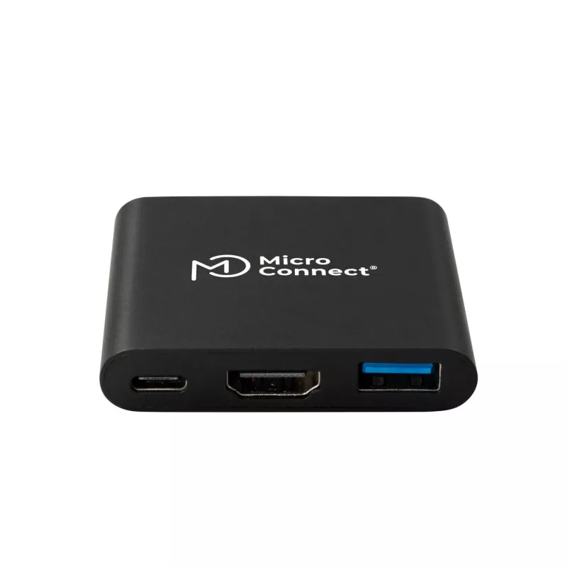 MicroConnect MC-HUBAV1 USB-C dokas / prievadų plėtiklis, baltas