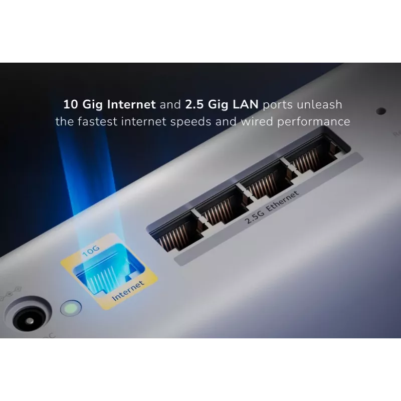 NETGEAR Orbi 870 Tri-band (2.4 GHz / 5 GHz / 6 GHz) Baltas 5 vidinės antenos