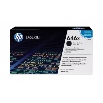 HP 646X didelės talpos juodas originalus LaserJet kasečių rinkinys, 17000 puslapių, juoda, 1 vnt.