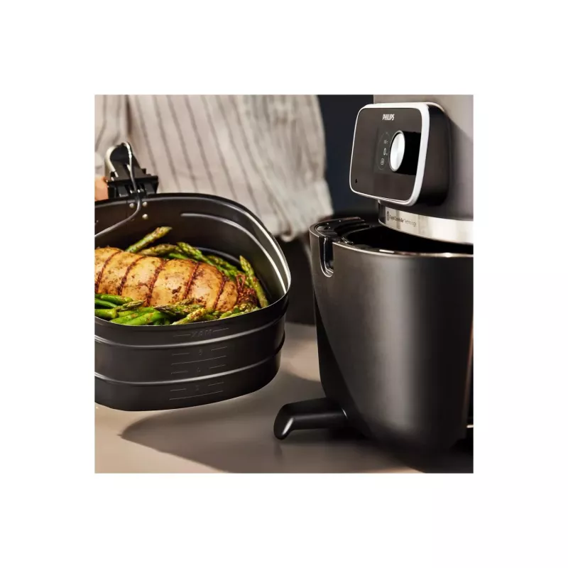 Karšto oro gruzdintuvė Philips 7000 serija HD9880/90 8,3L 2200W Juoda Nerūdijantis plienas