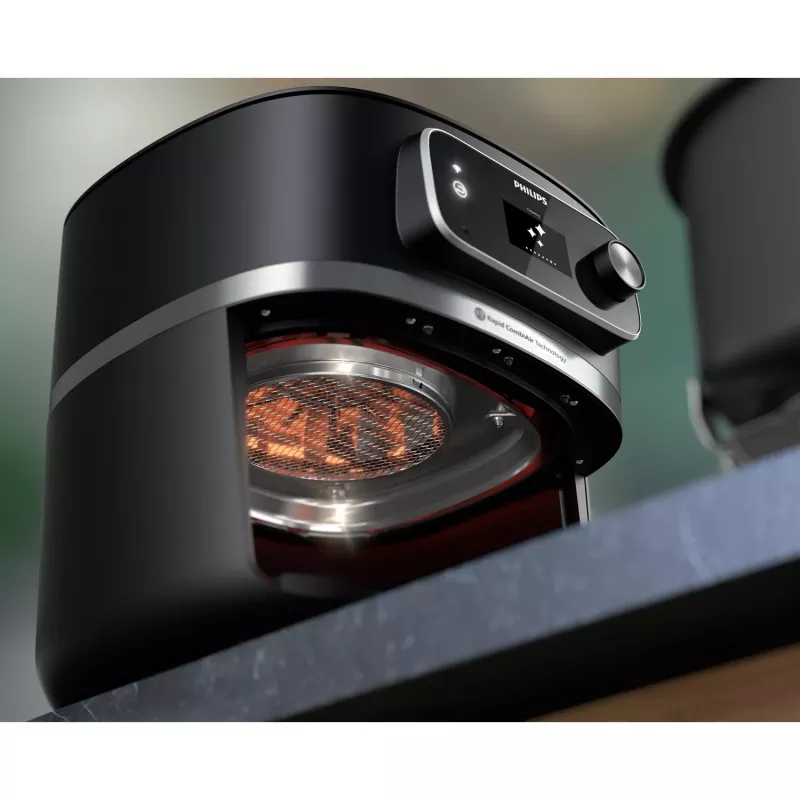 Karšto oro gruzdintuvė Philips 7000 serija HD9880/90 8,3L 2200W Juoda Nerūdijantis plienas