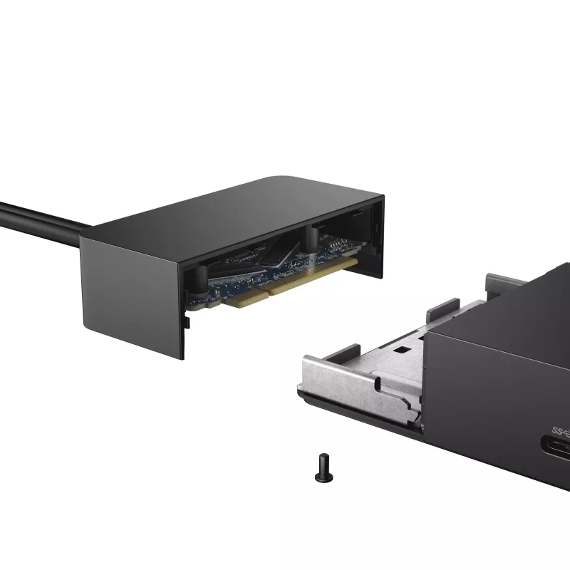 Docking stotelė DELL WD19, laidinė USB 3.2 Gen 1 Type-C, juoda