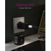 Sieninis įkroviklis ICY BOX 2 prievadų USB Power Delivery greitasis įkrovimas juodas