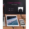 Sieninis įkroviklis ICY BOX 2 prievadų USB Power Delivery greitasis įkrovimas juodas