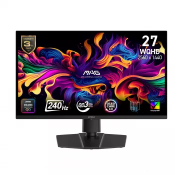Monitorius MSI MAG 271QP QD-OLED X24 67,3 cm (26,5 col.) 2560 x 1440 pikselių Wide Quad HD juodas