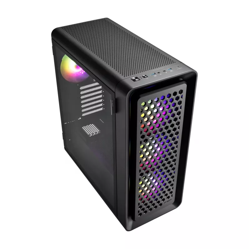FSP CUT593A korpusas Full Tower mITX, mATX, ATX, E-ATX juodas ARGB