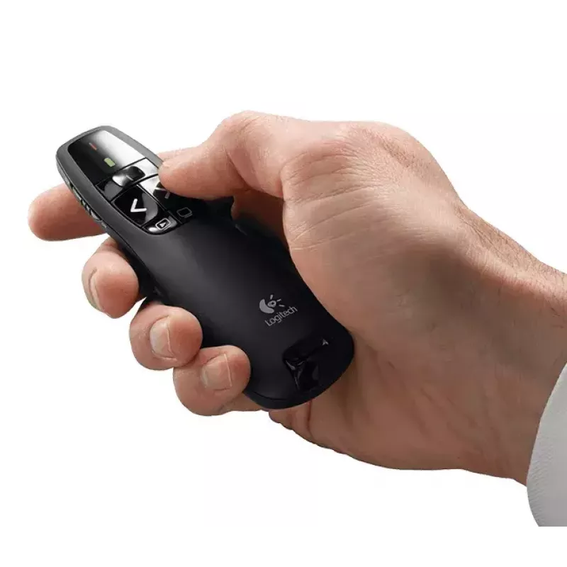 Belaidis pristatymo pultelis Logitech R400, USB, 910-001357, 910-001356