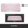 Klaviatūra Logitech MX Keys Mini (rožinė)