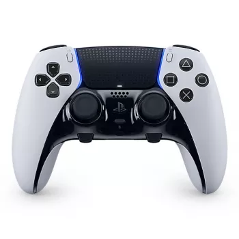 Valdiklis „Sony DualSense Edge“ žaidimų konsolei „PlayStation 5“ – laidinis ir belaidis (Bluetooth/USB), juodas/baltas