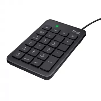 Trust 22221 skaitmeninis klaviatūros blokas nešiojamam kompiuteriui / asmeniniam kompiuteriui, USB, juodas