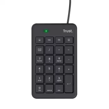 Trust 22221 skaitmeninis klaviatūros blokas nešiojamam kompiuteriui / asmeniniam kompiuteriui, USB, juodas