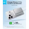 Power bank Anker Nano 45W su įtaisytu įtraukiamu USB-C laidu A1638H11 10000 mAh Juoda