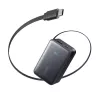 Power bank Anker Nano 45W su įtaisytu įtraukiamu USB-C laidu A1638H11 10000 mAh Juoda