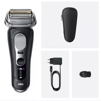 Braun Series 9 Pro+ 9600s folijos skustuvas su trimeriu, juodas