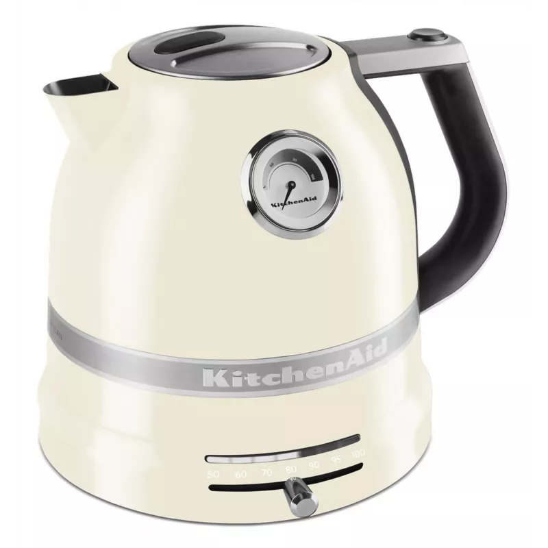 Elektrinis virdulys KITCHENAID 1,5 L 2400 W kreminės spalvos, 7 temperatūros nustatymai, nerūdijančio plieno korpusas