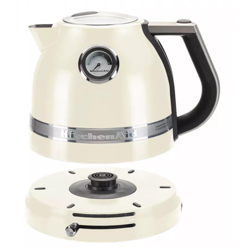 Elektrinis virdulys KITCHENAID 1,5 L 2400 W kreminės spalvos, 7 temperatūros nustatymai, nerūdijančio plieno korpusas