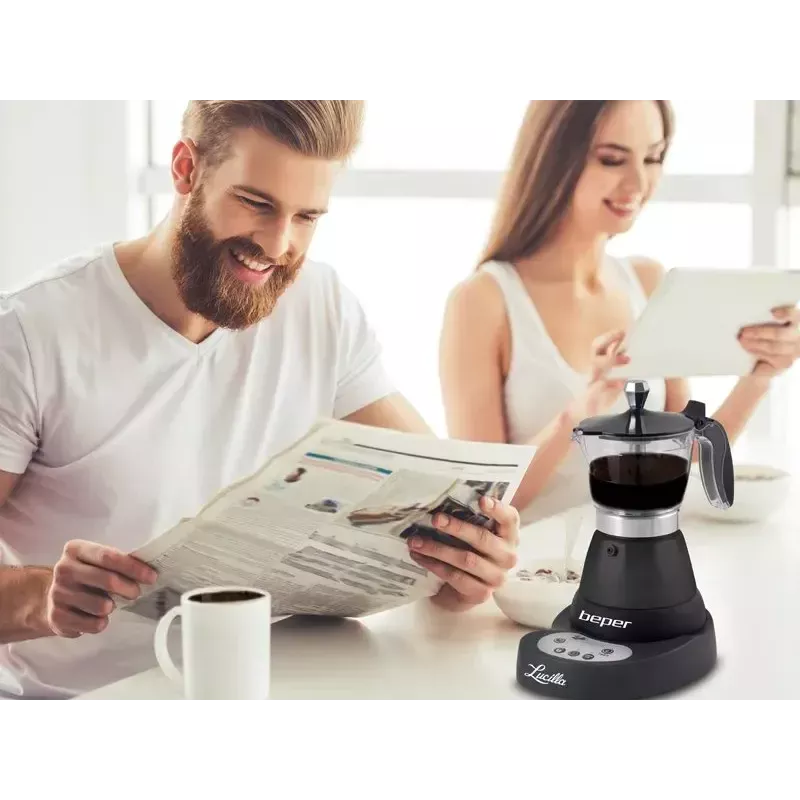 Espresso aparatas Beper 3 puodeliai BC.041N