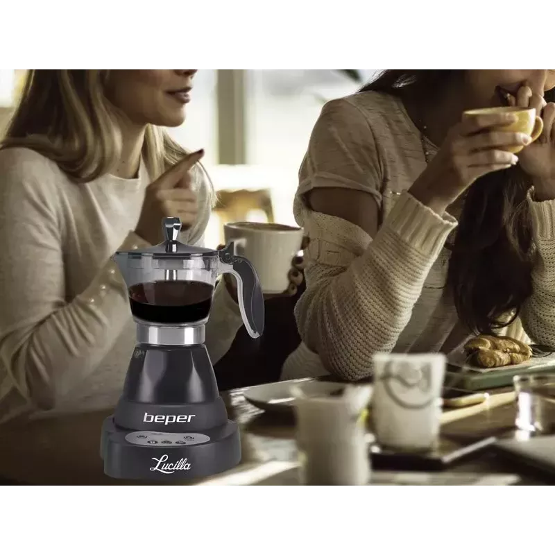 Espresso aparatas Beper 3 puodeliai BC.041N