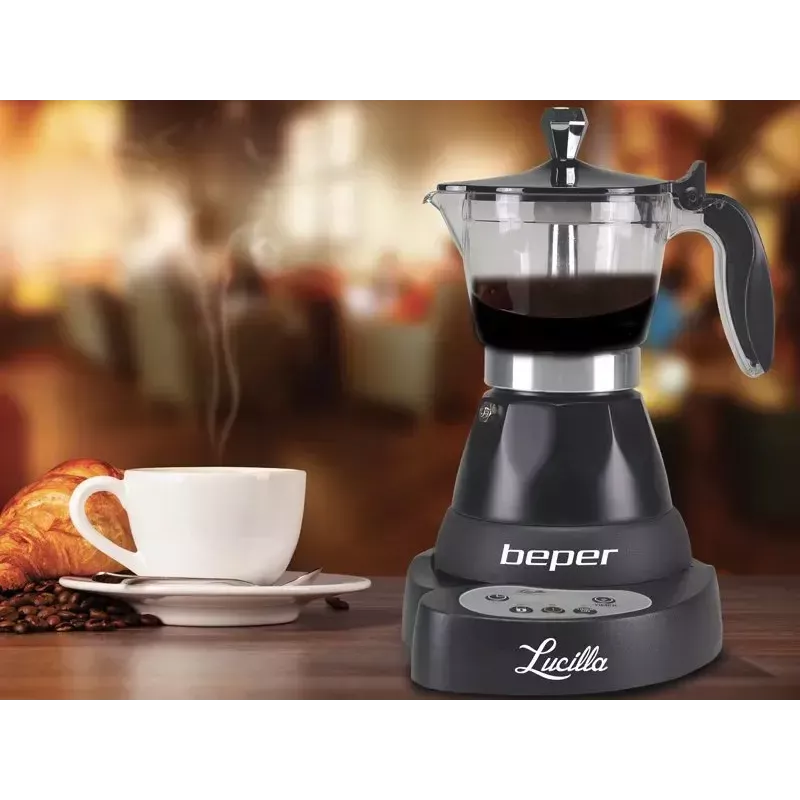 Espresso aparatas Beper 3 puodeliai BC.041N
