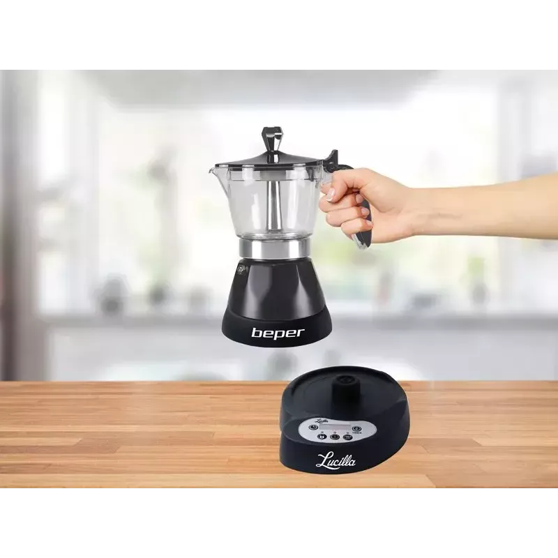 Espresso aparatas Beper 3 puodeliai BC.041N