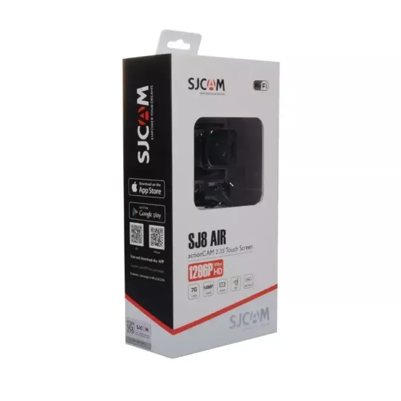 Veiksmo kamera SJCam SJ8 AIR 4K 30fps su Wi‑Fi (SJ8AIR-BK)