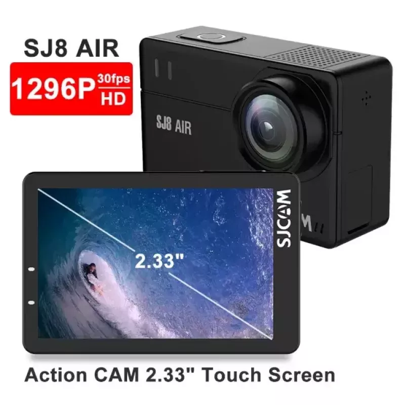 Veiksmo kamera SJCam SJ8 AIR 4K 30fps su Wi‑Fi (SJ8AIR-BK)