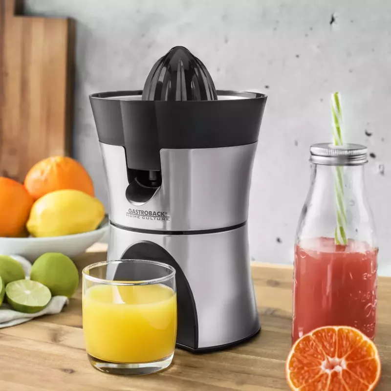 Elektrinė citrusinių spauda Gastroback Home Culture 100 W juoda nerūdijantis plienas
