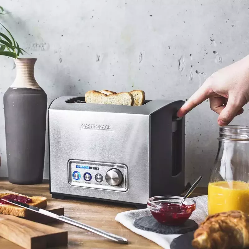 Skrudintuvas Gastroback Design Pro 2S 2 griežinėliai 950 W Juodas Nerūdijantis plienas