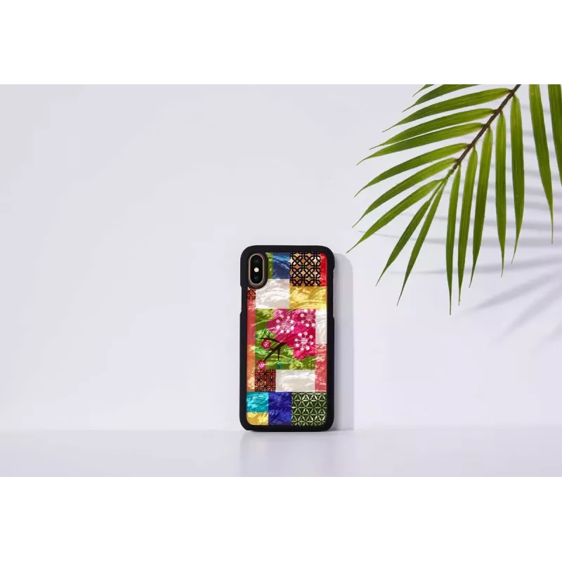 iKins dėklas iPhone XS/S – Cherry Blossom White, kietas apsauginis dėklas