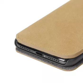 Dėklas Krusell Broby 4 Card SlimWallet, rudas, odinis, iPhone X/XS