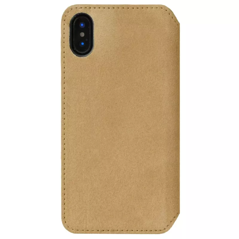 Dėklas Krusell Broby 4 Card SlimWallet, rudas, odinis, iPhone X/XS
