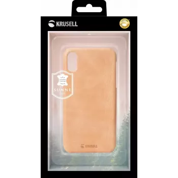 Apsauginis dėklas Krusell Sunne Apple iPhone XR – vintage nude spalva, plonas apsauginis apvalkalas
