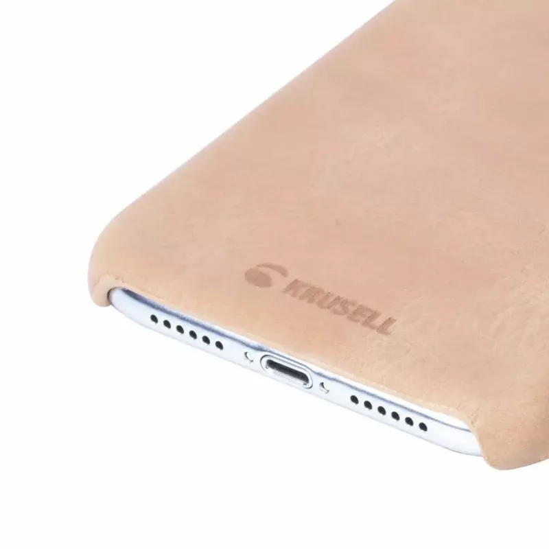 Apsauginis dėklas Krusell Sunne Apple iPhone XR – vintage nude spalva, plonas apsauginis apvalkalas