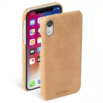 Apsauginis dėklas Krusell Sunne Apple iPhone XR – vintage nude spalva, plonas apsauginis apvalkalas