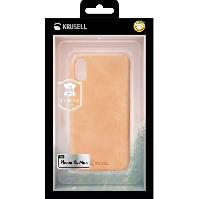 Krusell Sunne dėklas, skirtas Apple iPhone XS Max, 16,5 cm (6,5 colio), smėlio spalvos