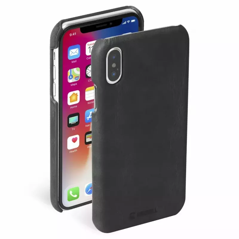 Apsauginis dėklas Krusell Sunne Apple iPhone XS Max – vintage juoda