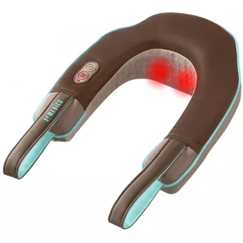 HoMedics NMSQ-215 kaklo masažuoklis su šiluma, rudas