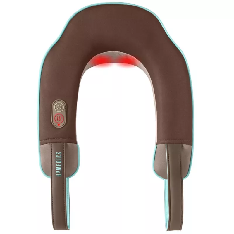 HoMedics NMSQ-215 kaklo masažuoklis su šiluma, rudas