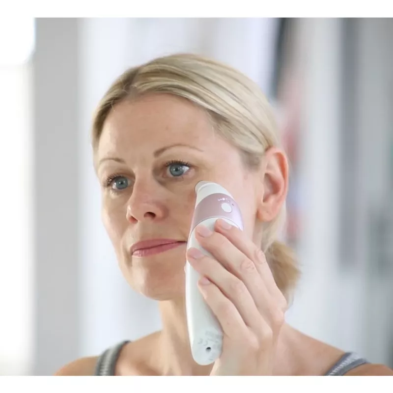 HoMedics Radiance odos priežiūros prietaisas Odos vakuuminė mikrodermabrazija Rožinis auksas, Balta